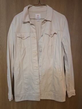 Pale Pink Women's Denim Jacket